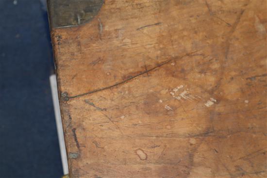 A Victorian camphorwood trunk W.104cm